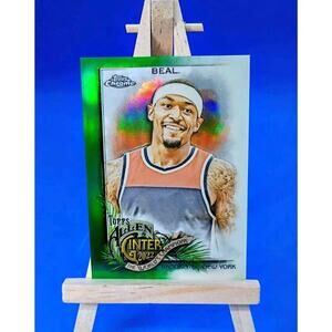 2022 Topps Allen & Ginter Chrome Green Refractor #222 Bradley Beal SP 28/99